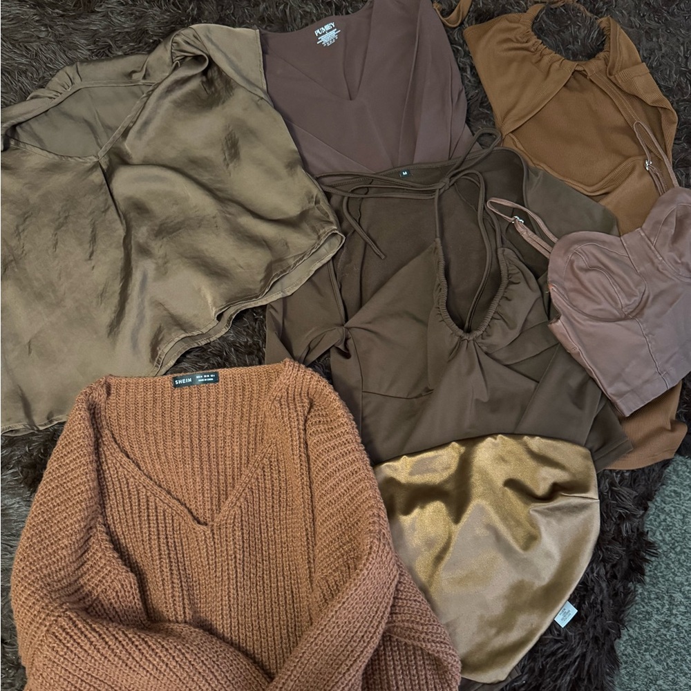 Women's Brown Colored Blouses